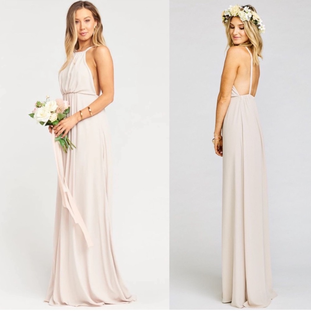 Show Me Your MuMu Amanda Maxi Dress in Show Me The Ring Crisp Size XXL